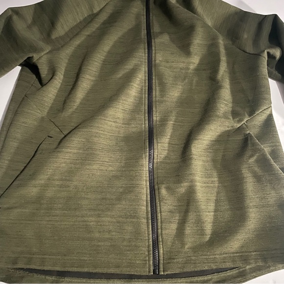 Men’s olive green Russel Large Hoodie - Picture 2 of 4